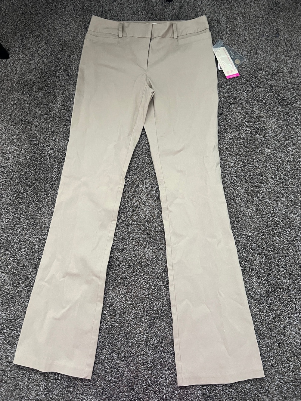 NOBO Beige/Tan Women's Dress Pants with Spare Button